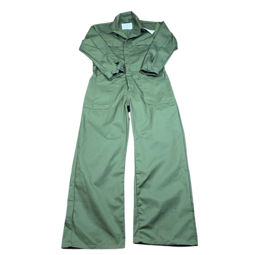Military Workwear Coveralls Mens 42R Olive Green Utility Jumpsuit